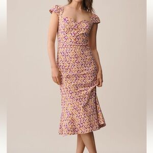 Anthropologie Maeve The Cecily Fit & Flare Sweetheart Dress NWT M